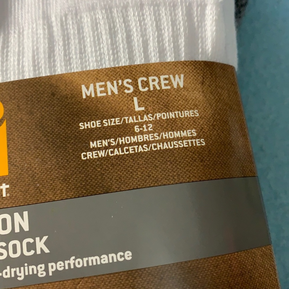 CARHARTT All Season Work Crew Socks size L - Picture 6 of 11